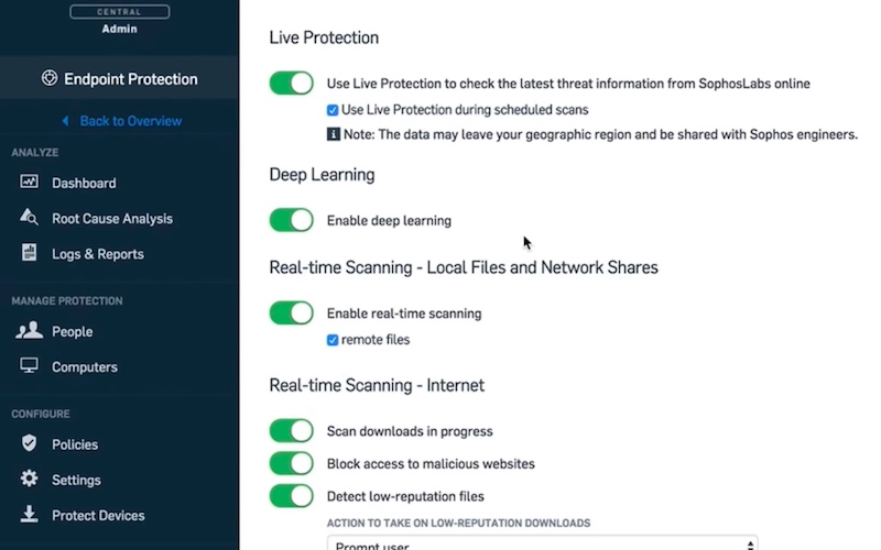 Cómo empezar con Sophos Central Intercept X Antivirus